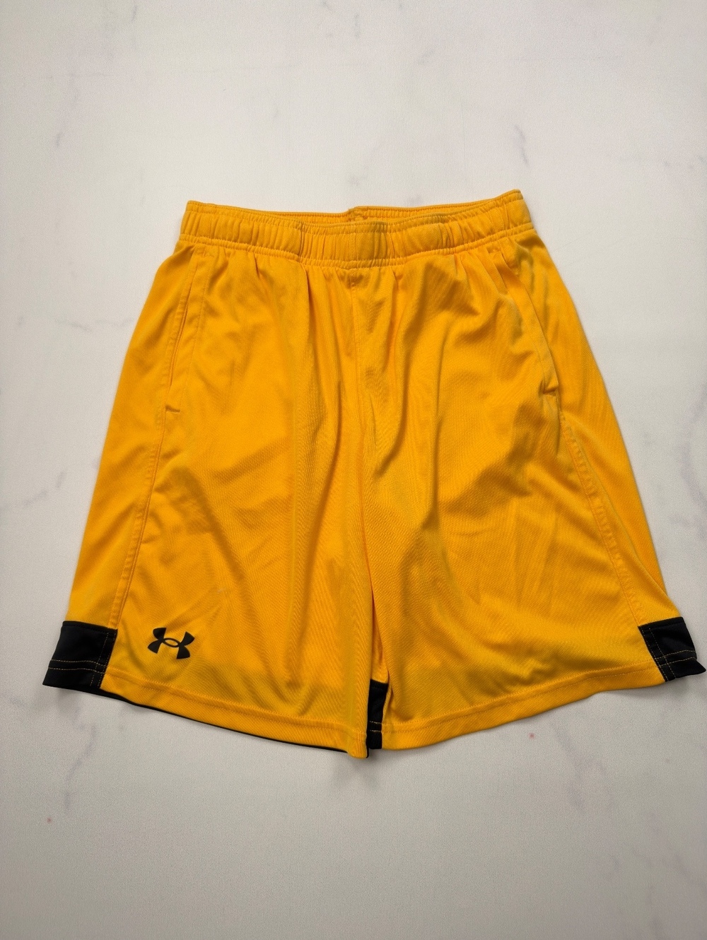 Under Armour Athletic Shorts Yellow Loose Fit - Boys YLG